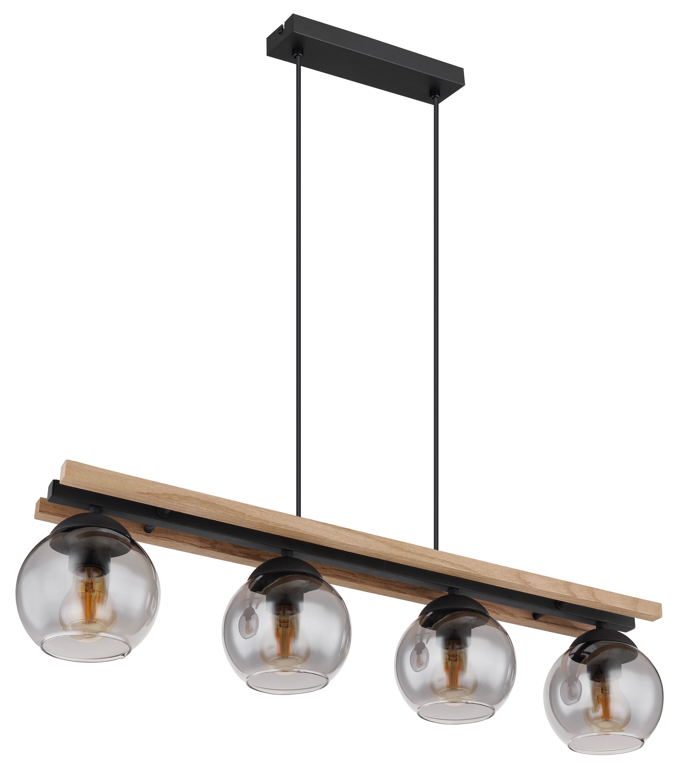 GloboLED-Pendelleuchte 4flg