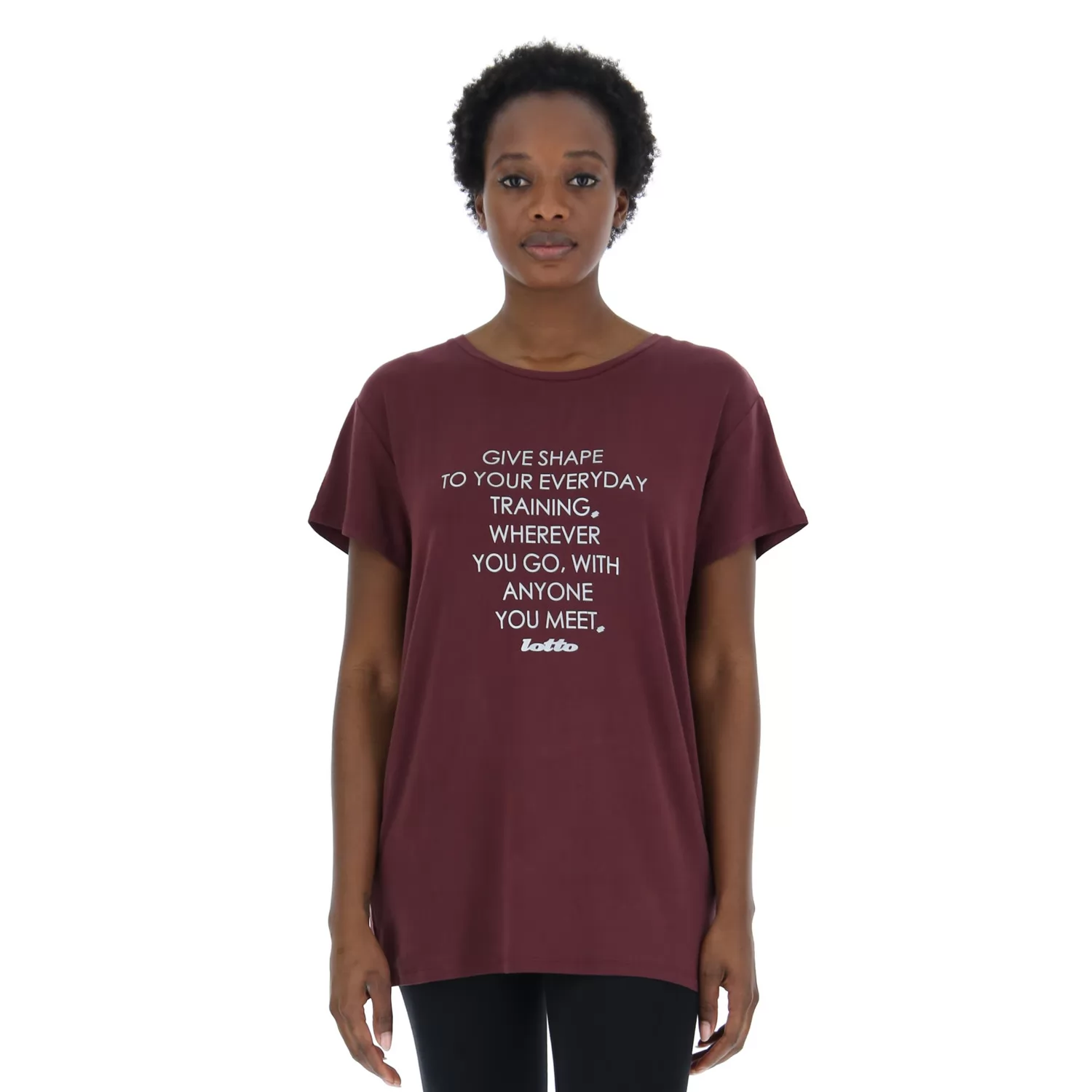 TEXT NA TRIČKO W VI VINEYARD DK RED