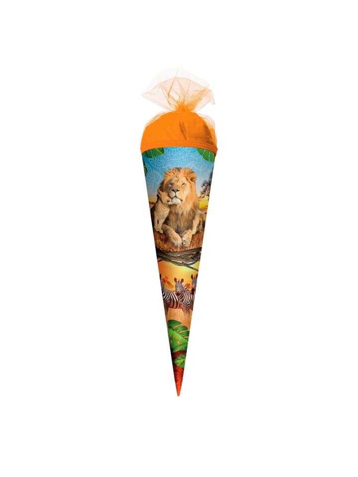 ROTH Geschenk-Schultüte klein Löwe 50 cm in Orange günstig kaufen onesize