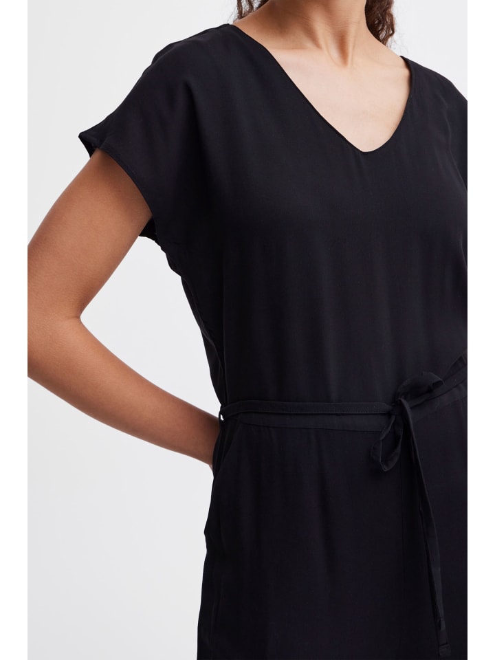 b.young Jumpsuit BYMMMJOELLA JUMPSUIT 3 - 20814531 sommerlicher Jumpsuit mit Print in black denim günstig kaufen