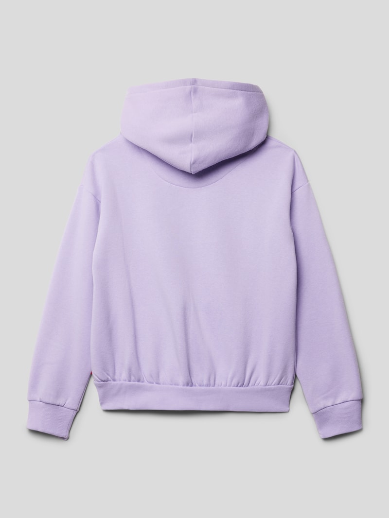 Kinder Hoodie mit Kapuze Modell 'POSTER' in flieder