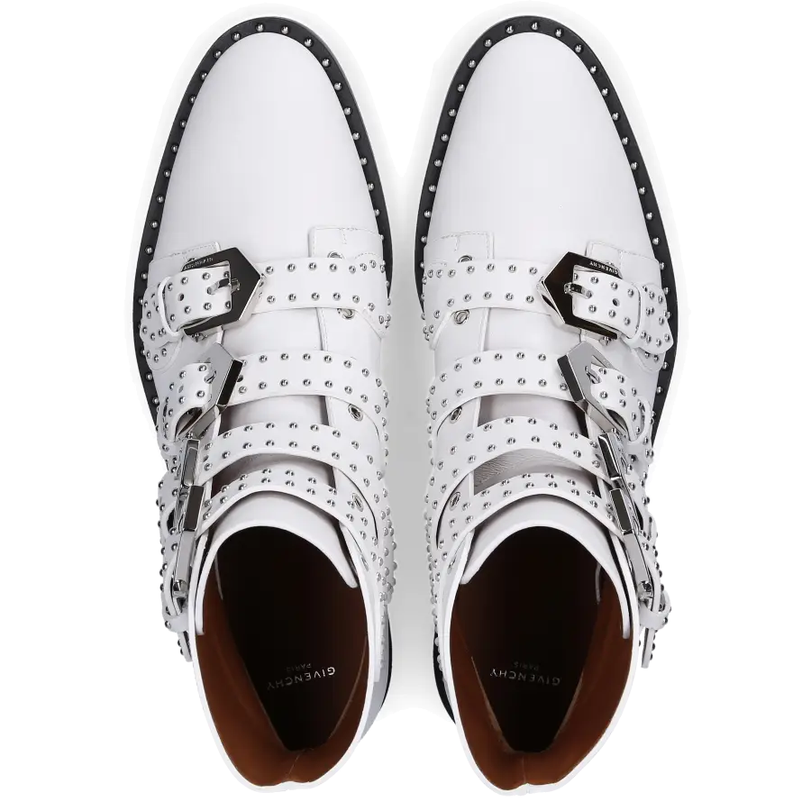 Givenchy - Stiefeletten HAVANNA Kalbsleder - weiß