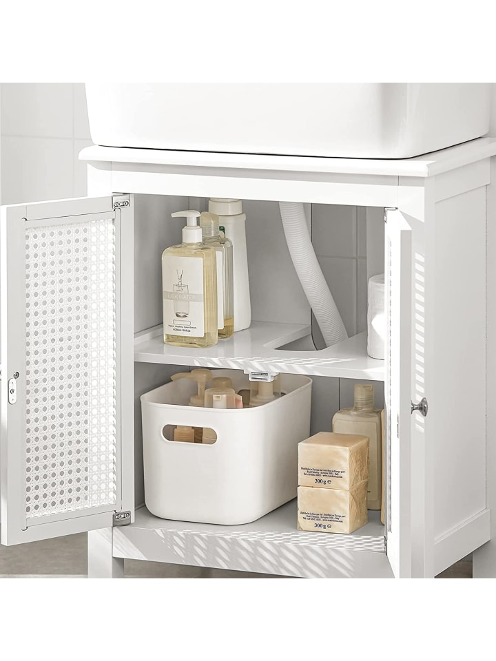 SoBuy Waschbeckenunterschrank in Weiß - (B)50 x (H)60 x (T)33cm günstig kaufen onesize