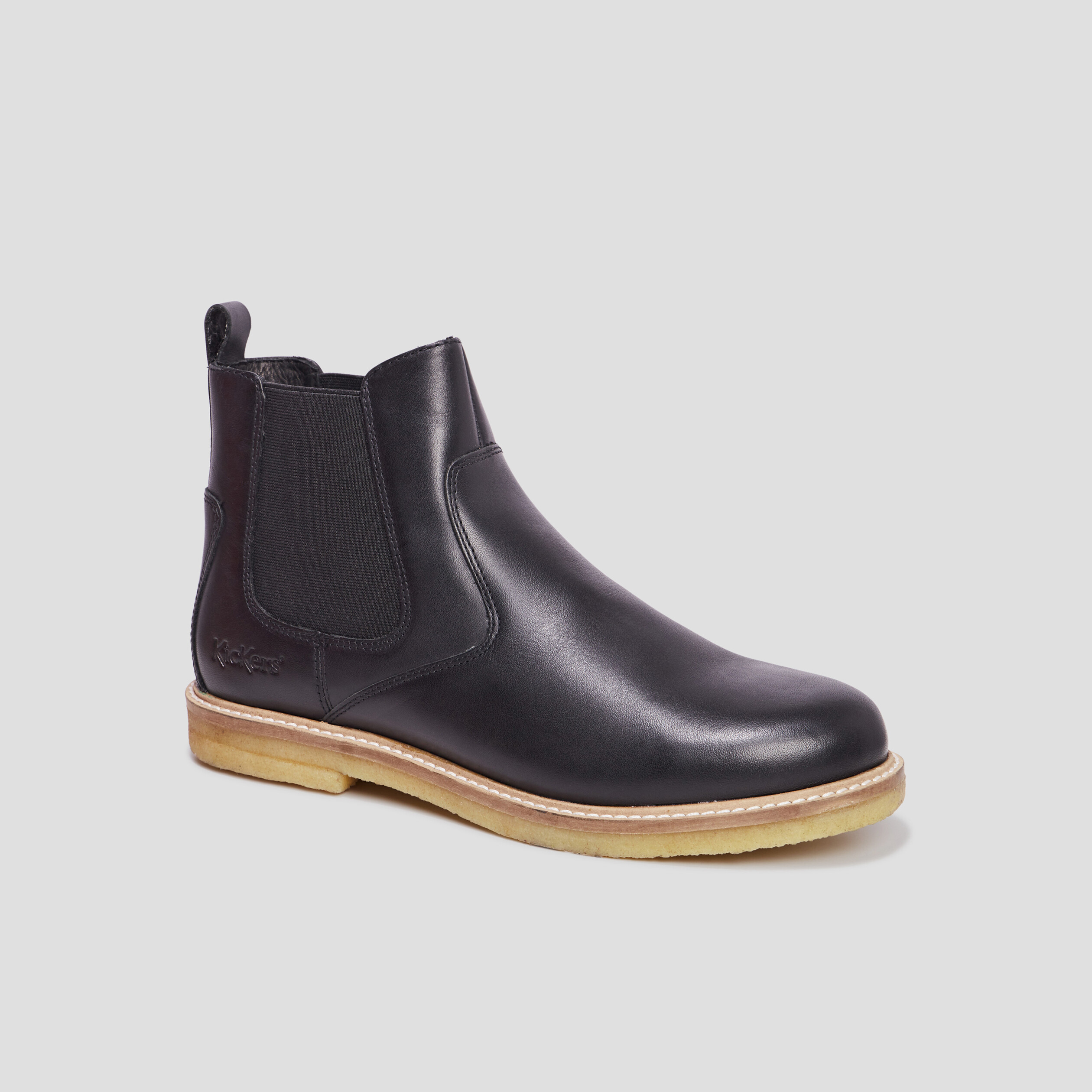 Bottines chelsea en cuir KickHorse noir homme | La Halle