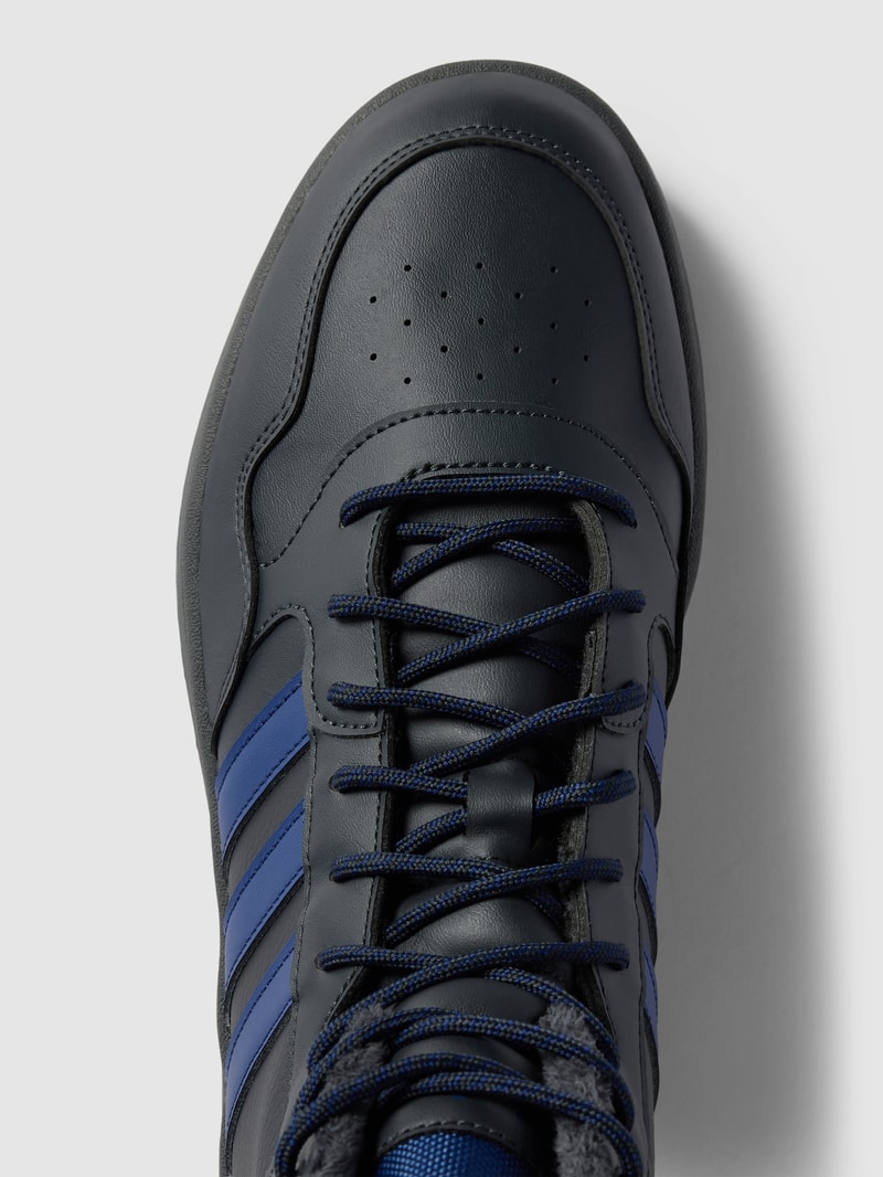 High Top Sneaker mit Label-Details Modell 'HOOPS 3.0 MID' in schwarz