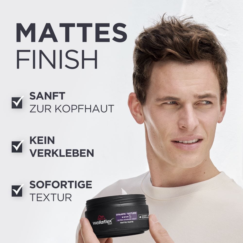 Wellaflex MEN Dynamic Texture Matte Paste 75 ml