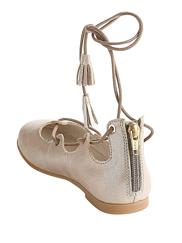 vertbaudet Leder-Ballerinas in Rosé günstig kaufen 25
