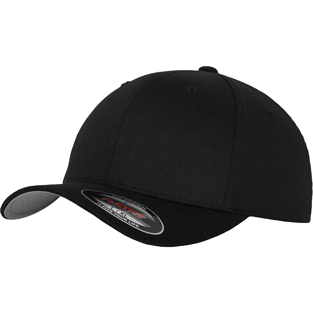 Flexfit Wooly Combed Cap schwarz/grau