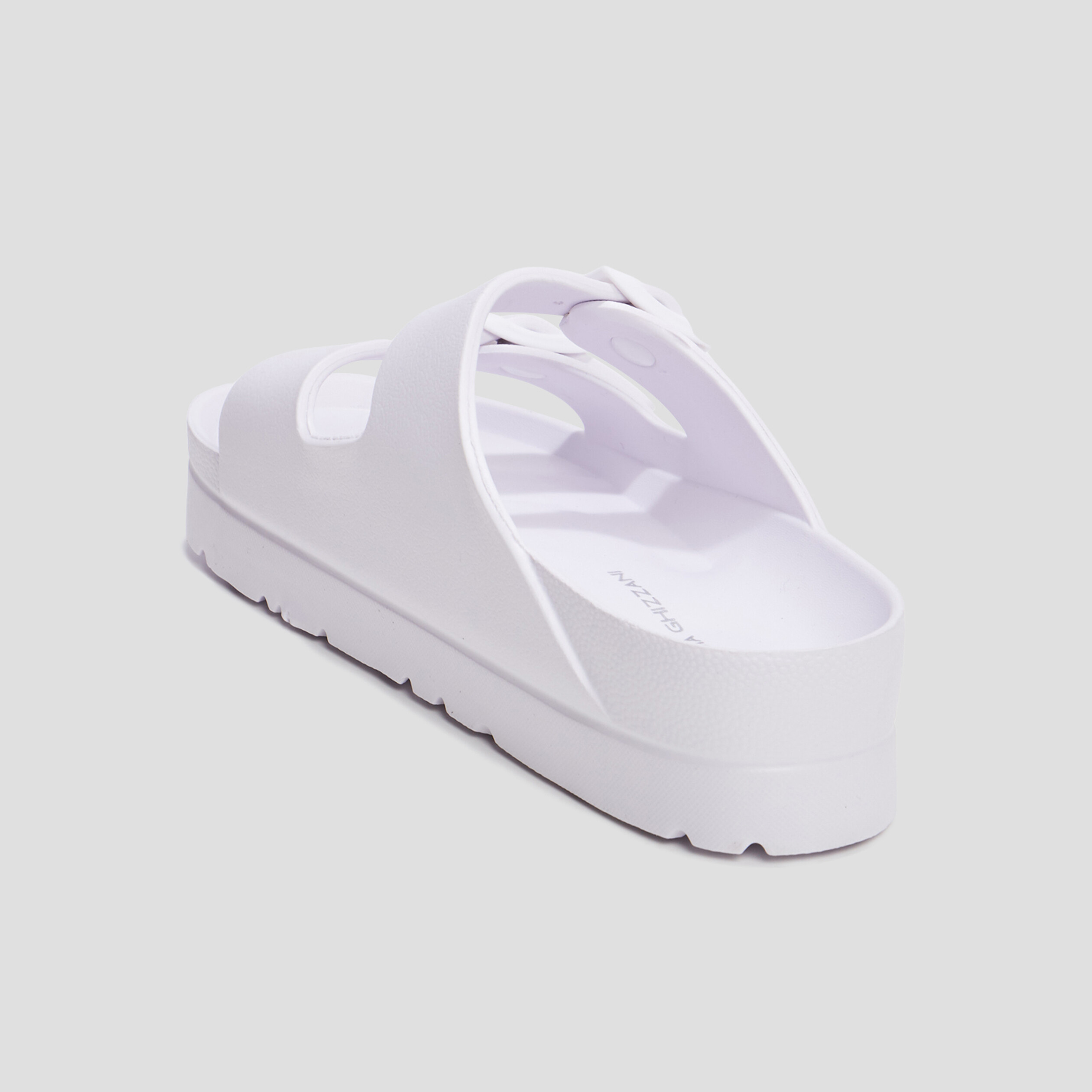 Mules de plage plateformes blanc femme | La Halle