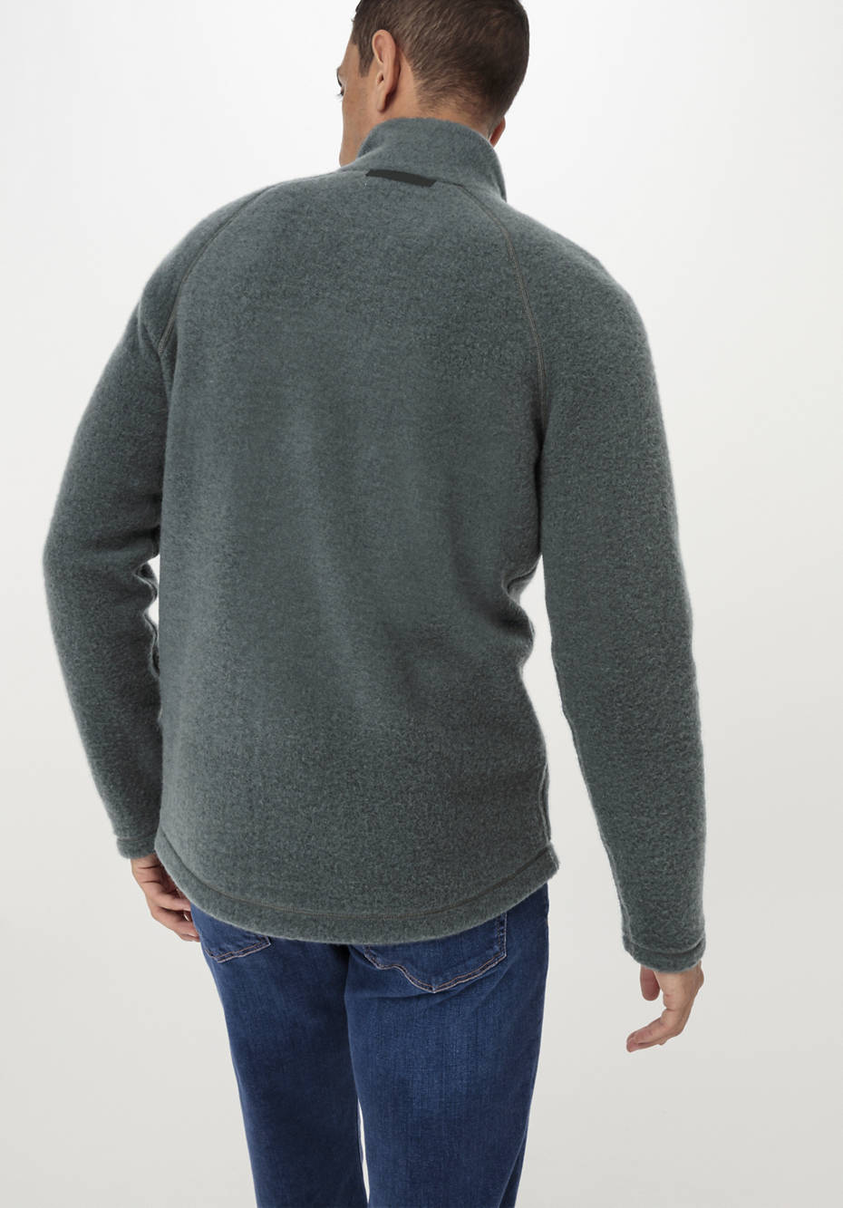 Wollfleece-Jacke aus reiner Bio-Merinowolle