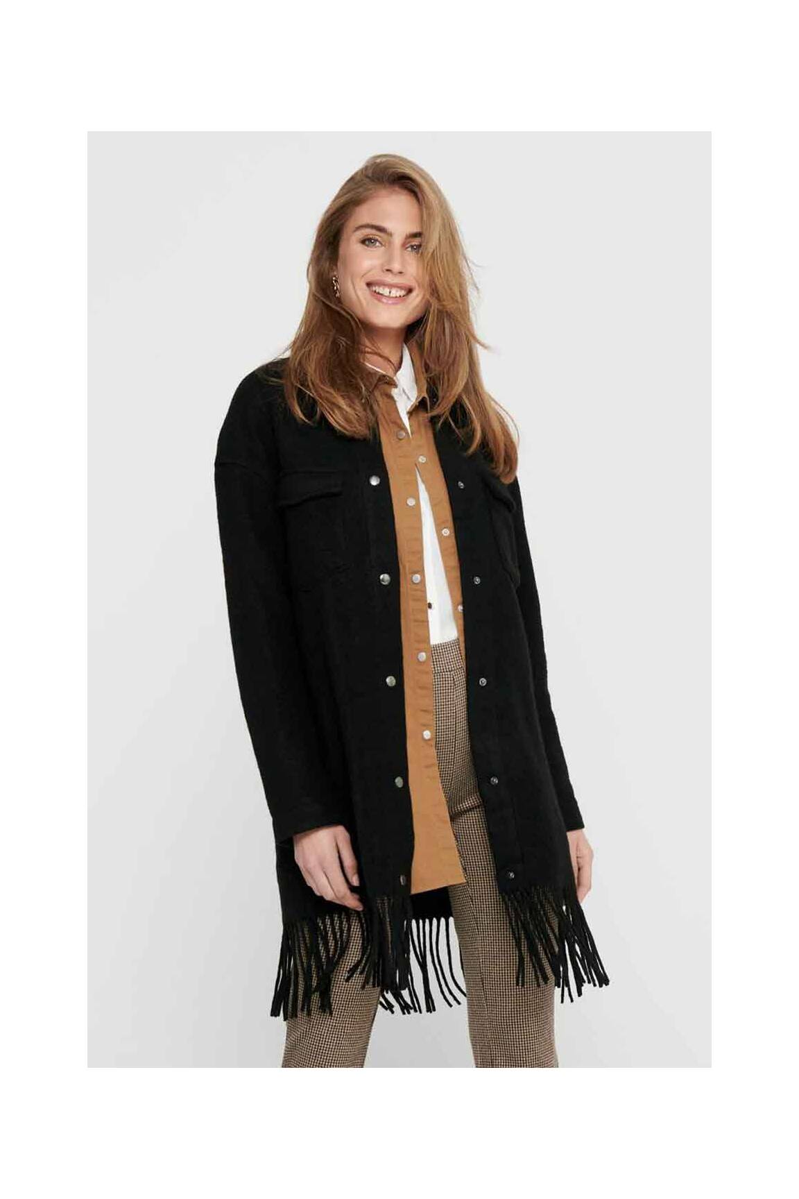 Only Manteaux Longs Femme couleur noir