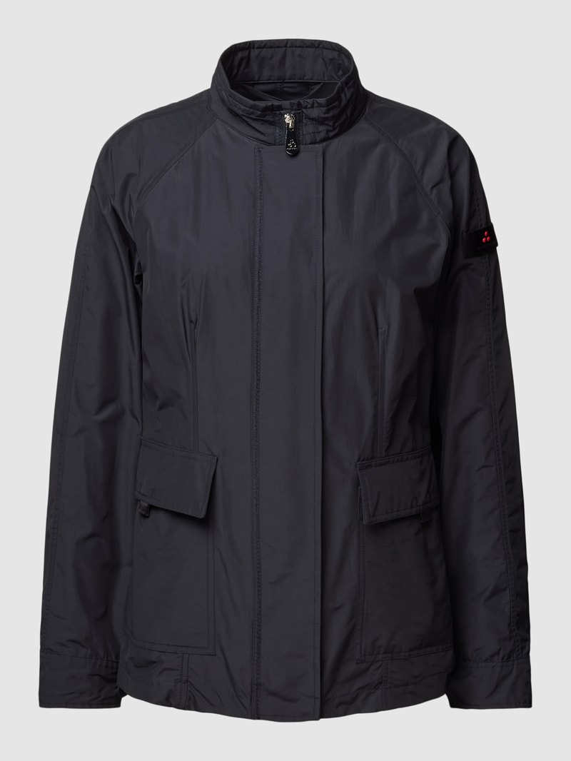 Jacke mit Pattentaschen Modell 'FASTAIA' in marineblau