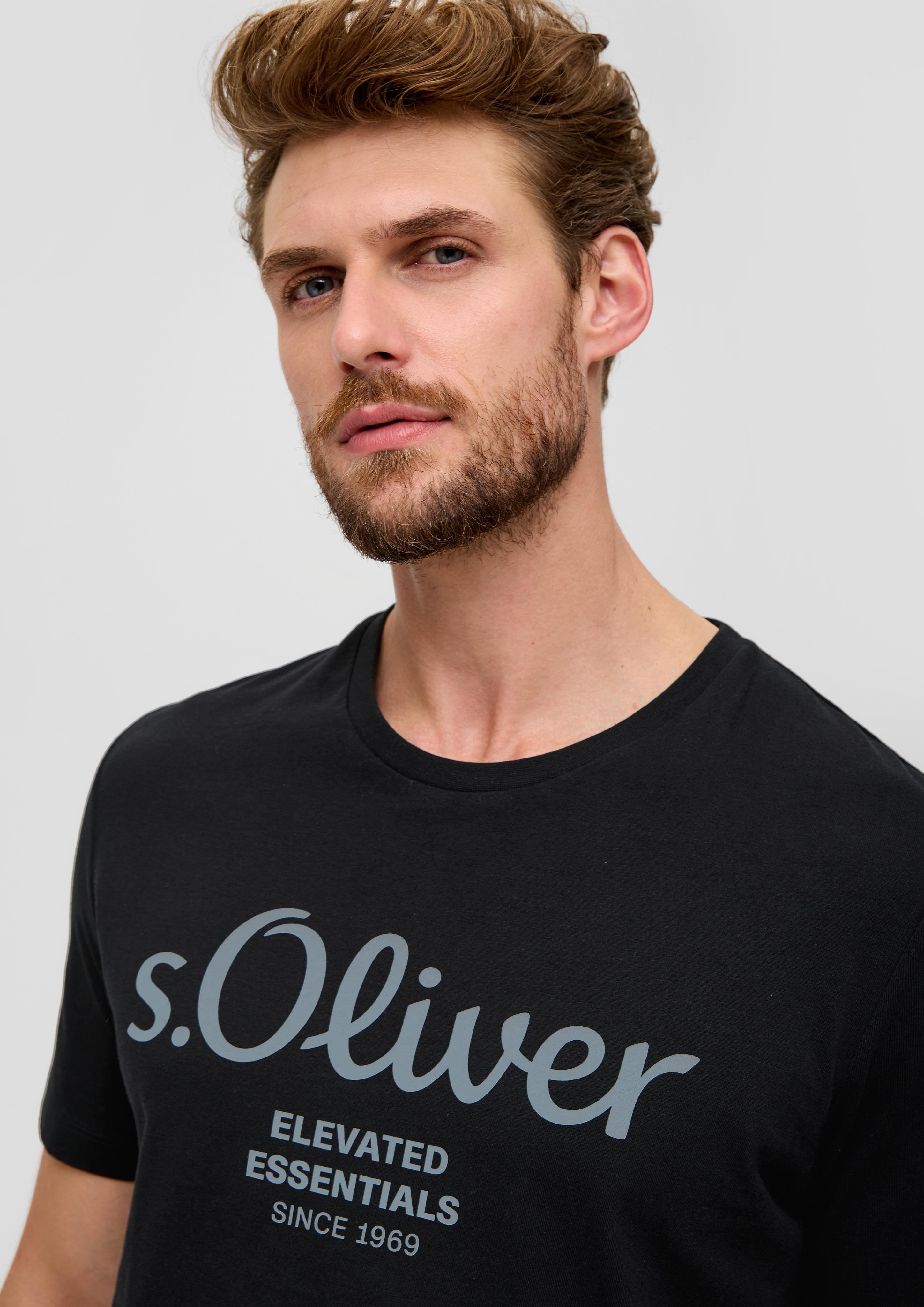 T-Shirt mit Label-Print  2139909-99D1