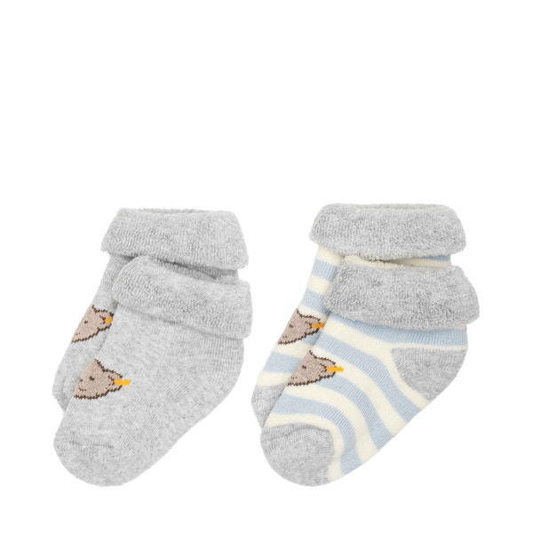 Socken 2er Pack GOTS, hellblau