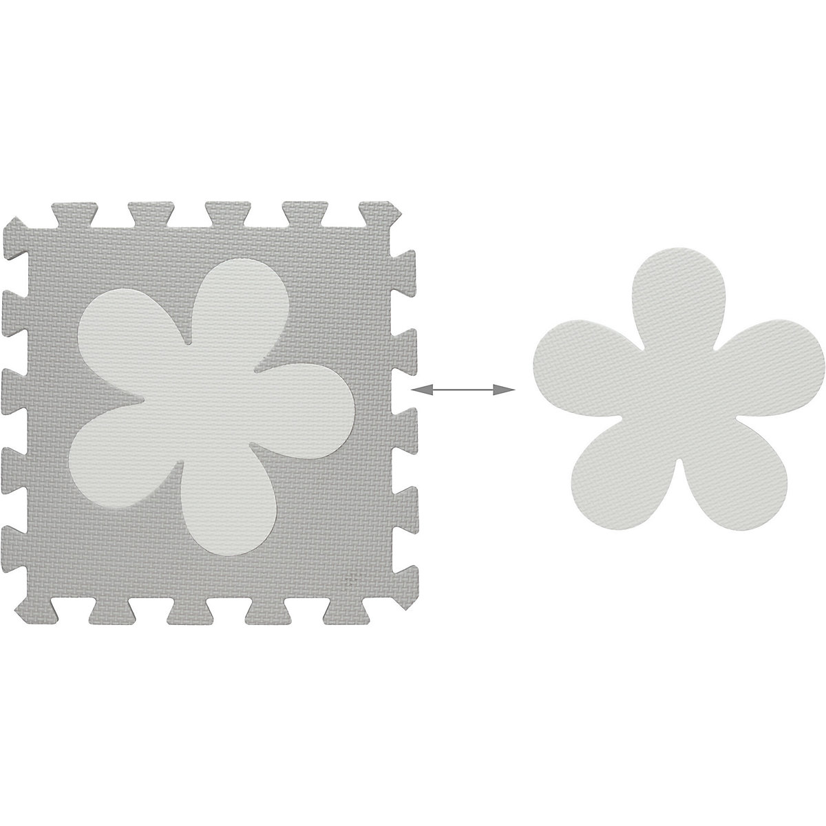 Puzzlematte Blumenmuster