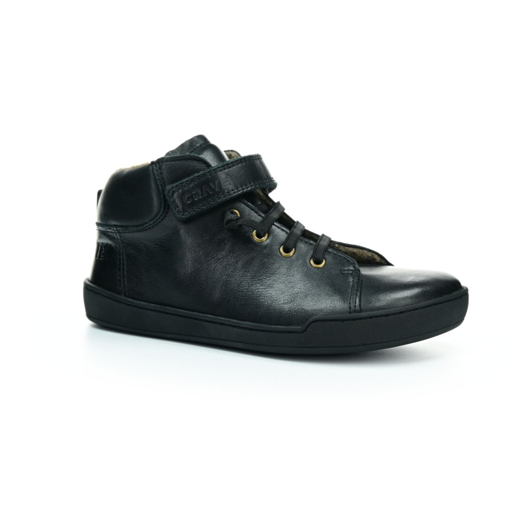 Crave Bergen Black Winter-Barfußstiefeletten