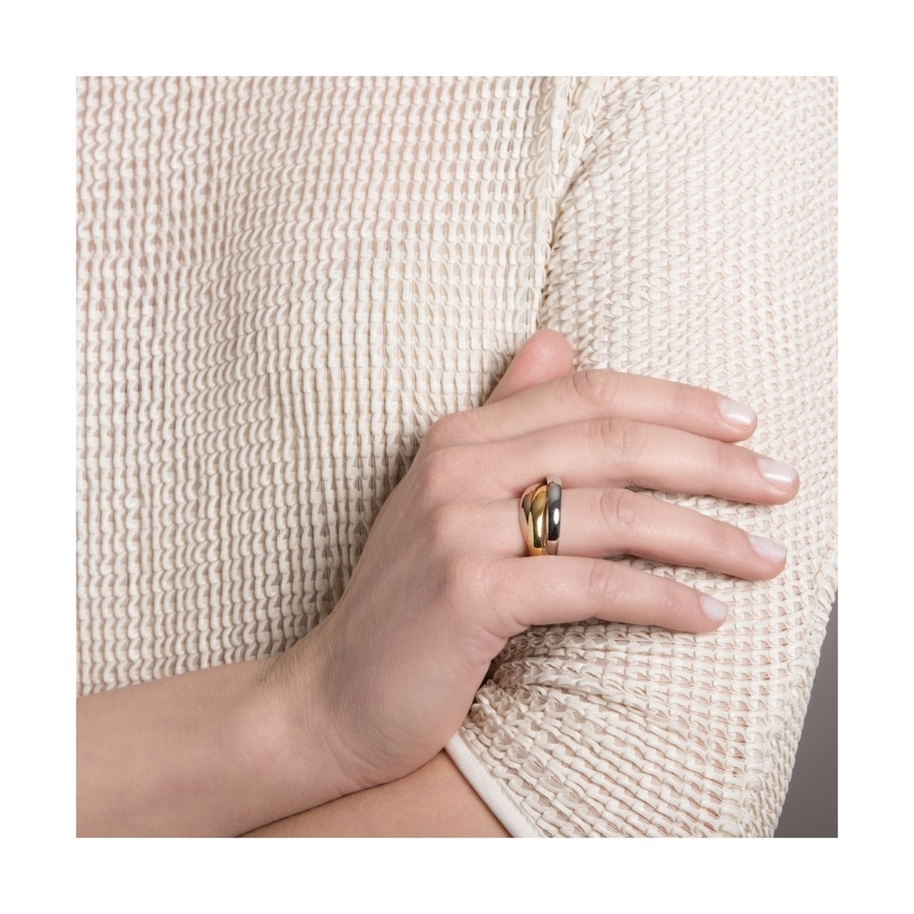 Pippa&Jean Bague en acier inoxydé Acier inoxydable en Argent/or jaune/or rose Bague