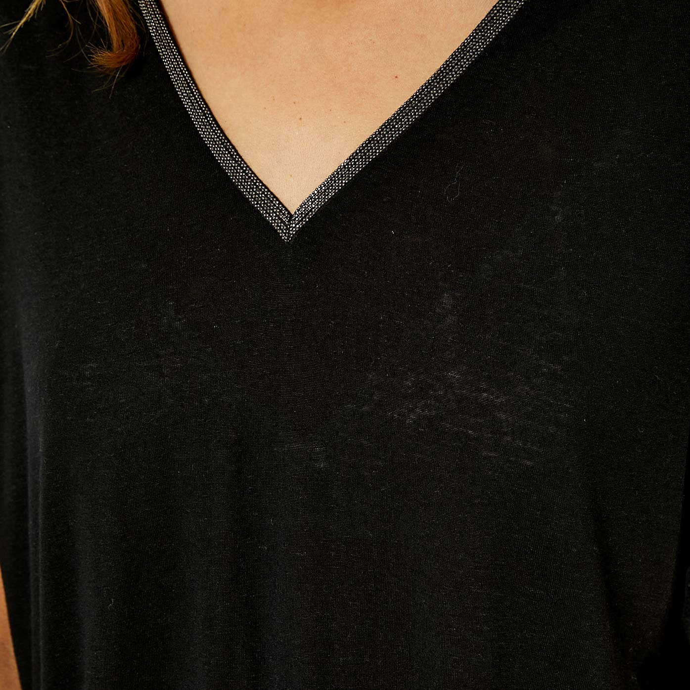 JORIX  T-shirt noir Femme