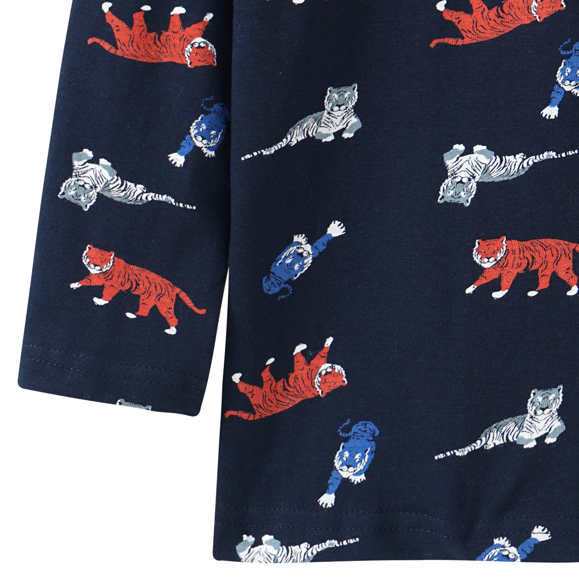 Jungen Langarmshirt mit Tiger-Allover
