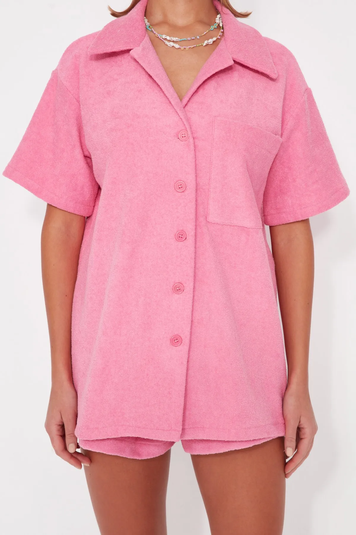 Trendyol Collection  Hemd - Rosa - Relaxed Fit