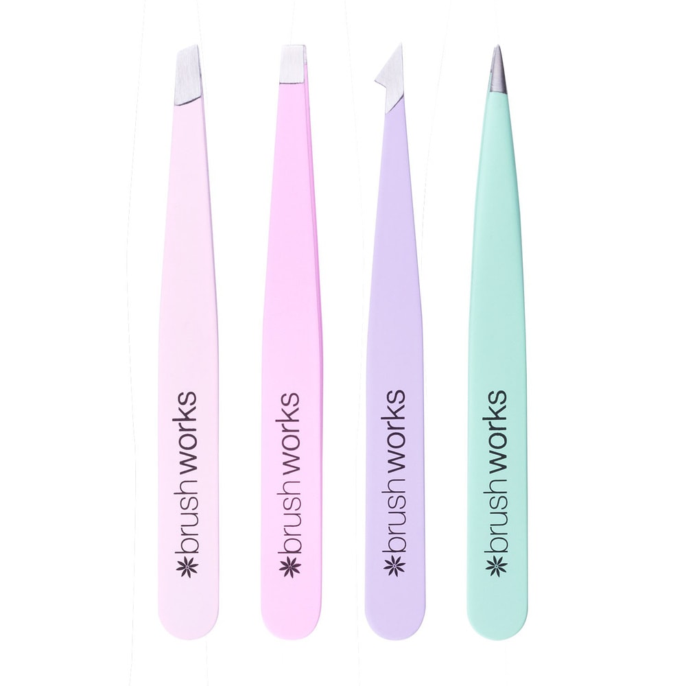 Brushworks Set Pinces à Epiler HD Pastels Accessoire beauté