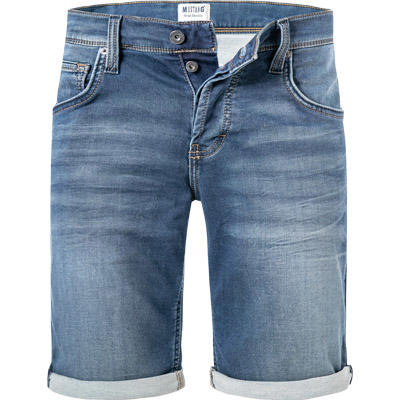 MUSTANG, Jeansshorts Chicago, Regular Fit, Baumwoll-Stretch, blau