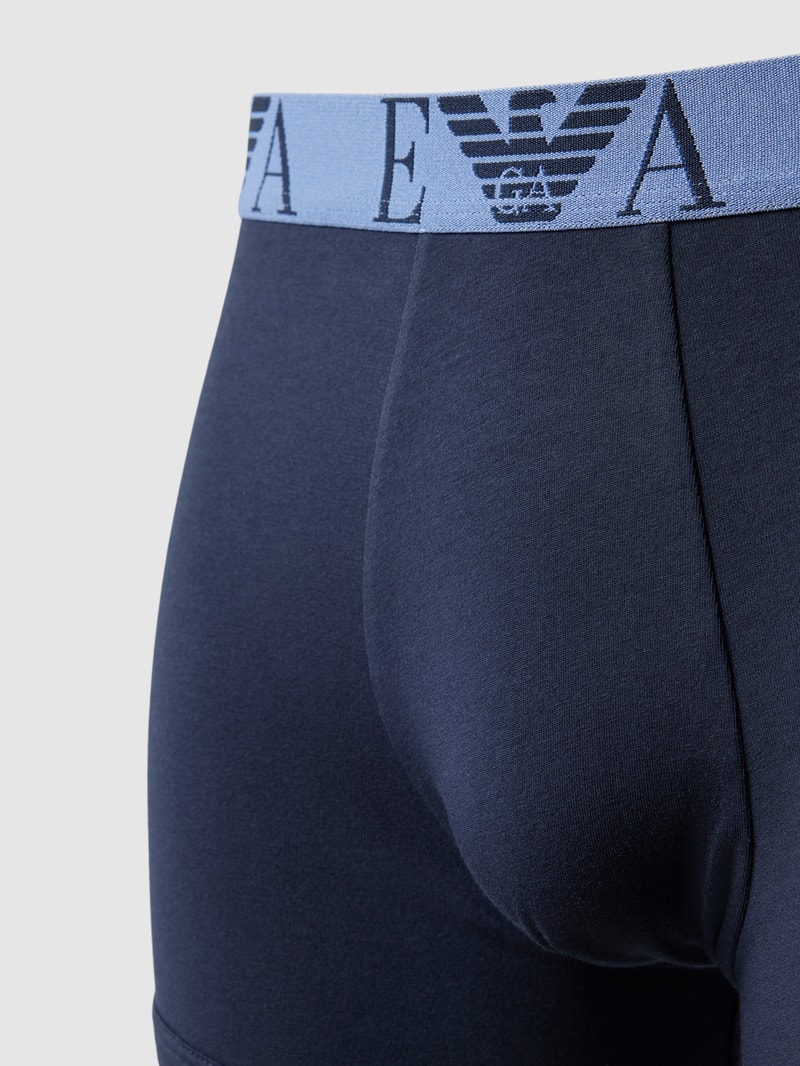 Pants mit Label-Bund Modell 'BOLD MONOGRAM' im 3er-Pack in dunkelblau
