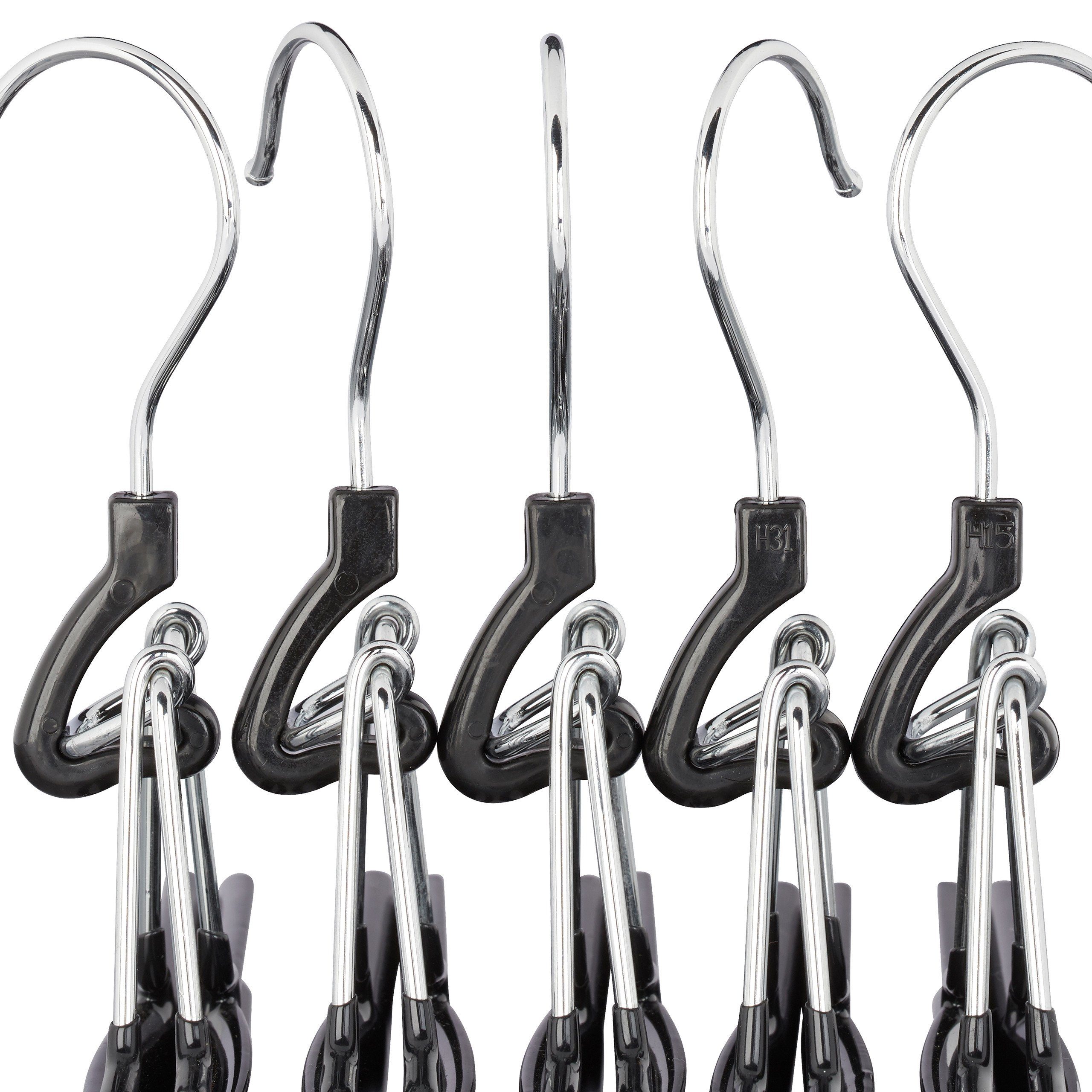 relaxdays Kleiderbügel Hosenbügel Metall, 5er Pack
