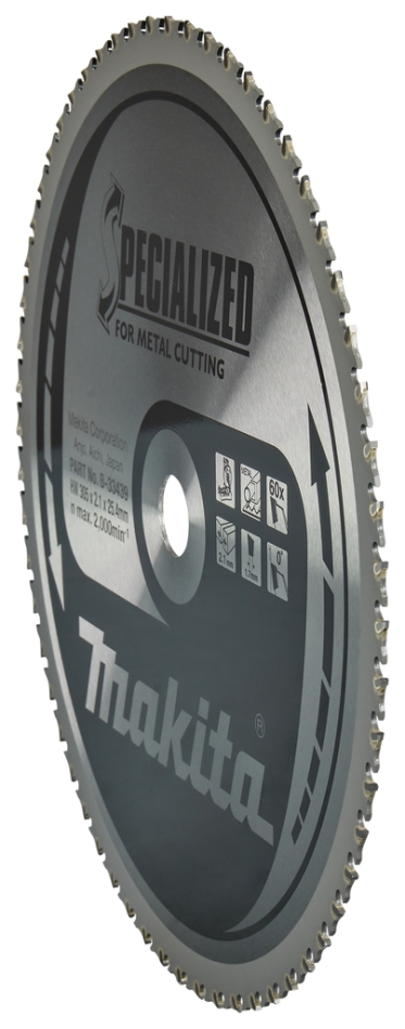 Makita pribor B-33439 HM list pile specijaliziran za metal 305 x 25,4 x 60 zuba