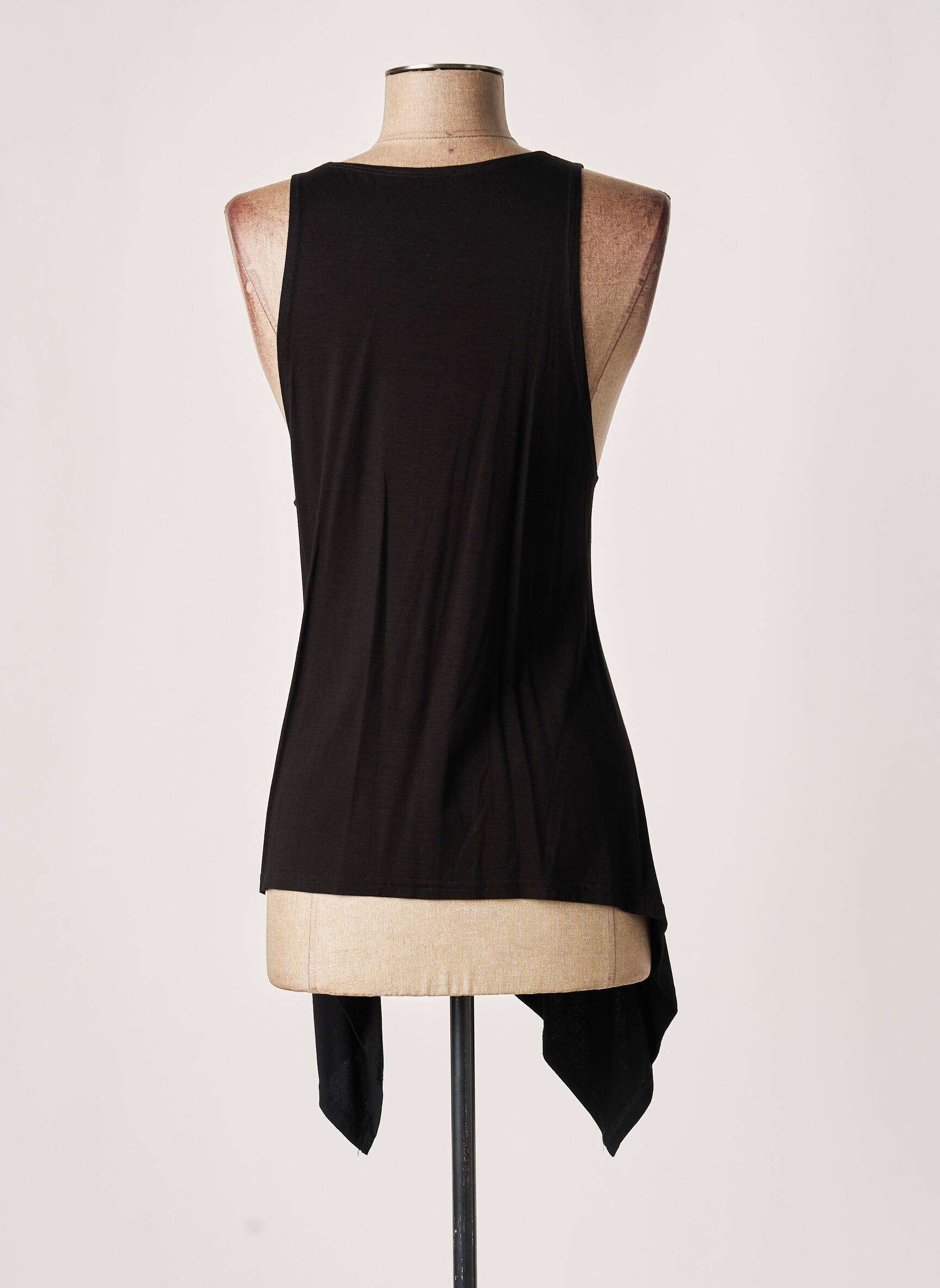 Lauren Vidal Tuniquesansmanche Femme couleur noir