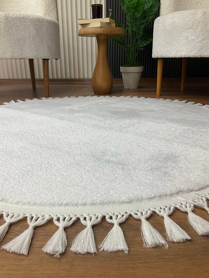 Mioli Hochflor-Teppich in Weiß günstig kaufen