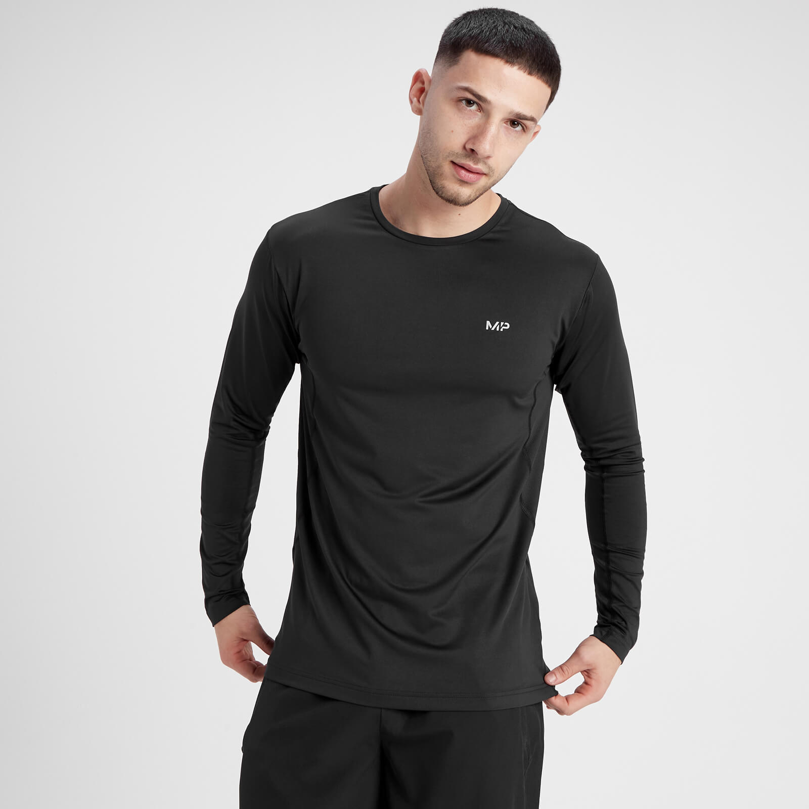 T-shirt à manches longues MP Velocity pour hommes – Noir
