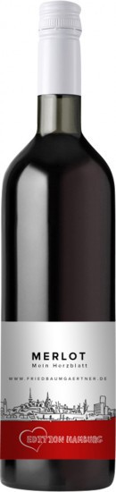 2021 Merlot, Mein Herzblatt, Hamburg Edition trocken - Weingut Fried Baumgärtner