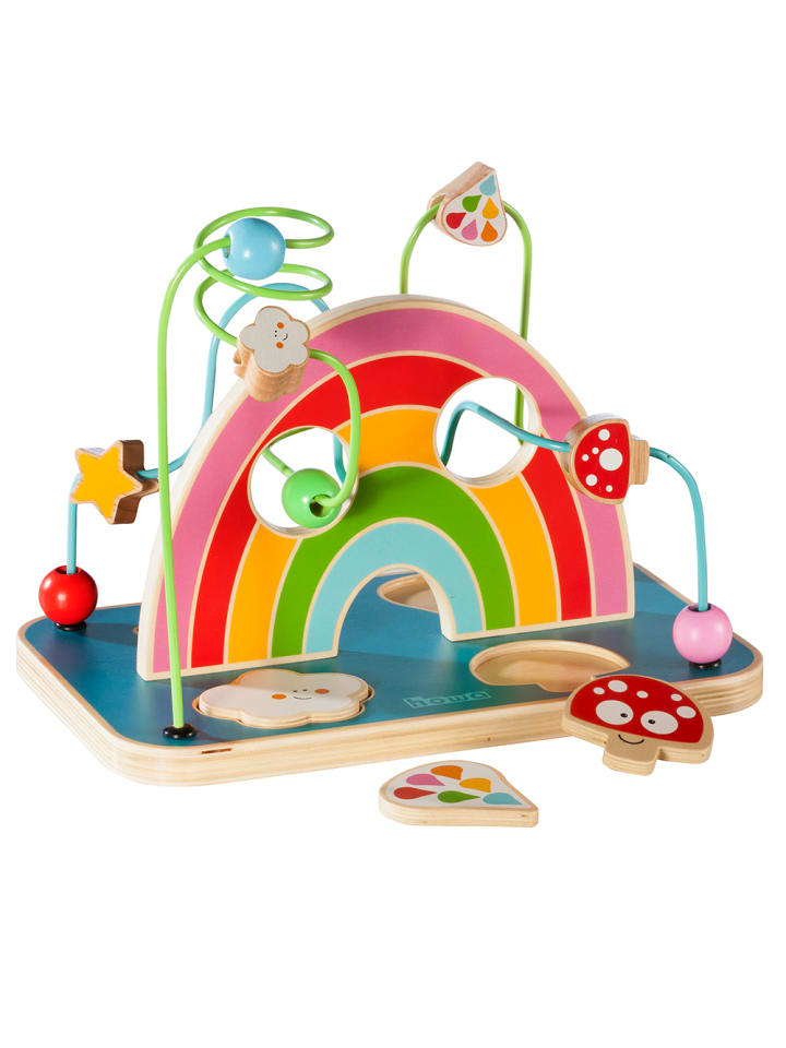 howa Motorikspielzeug Motorikschleife mit Puzzle Holz „my rainbow“ ab 1 Jahr günstig kaufen onesize