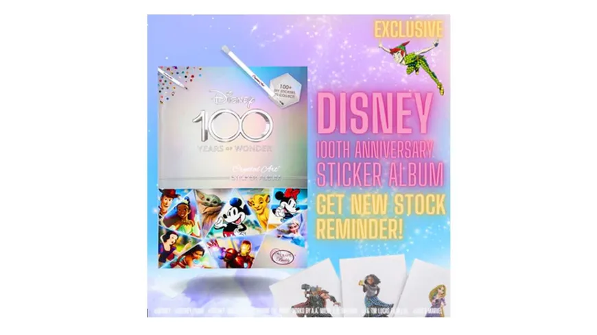 Craft Buddy - Crystal Art Diamond  100 Crystal Art Sticker Album - Starter Pack