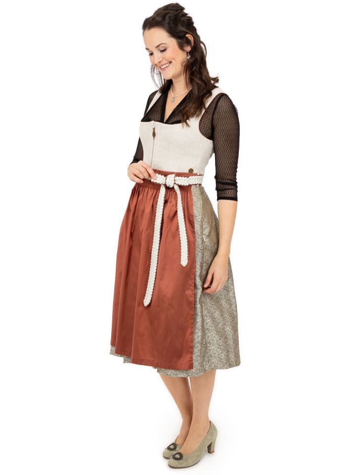 MarJo Midi Dirndl RINCHNACH in taupe günstig kaufen