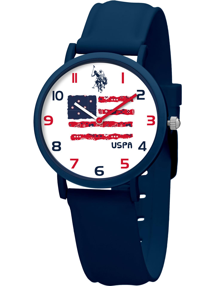 U.S. Polo Assn. Quarzuhr in Dunkelblau/ Weiß günstig kaufen onesize