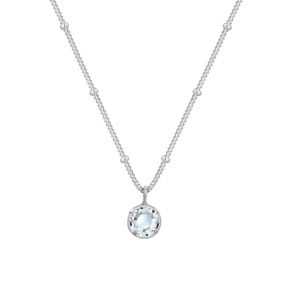 Elli Elli Collier Femme Pendentif Élégant avec Cristaux en Argent Sterling 925 collier
