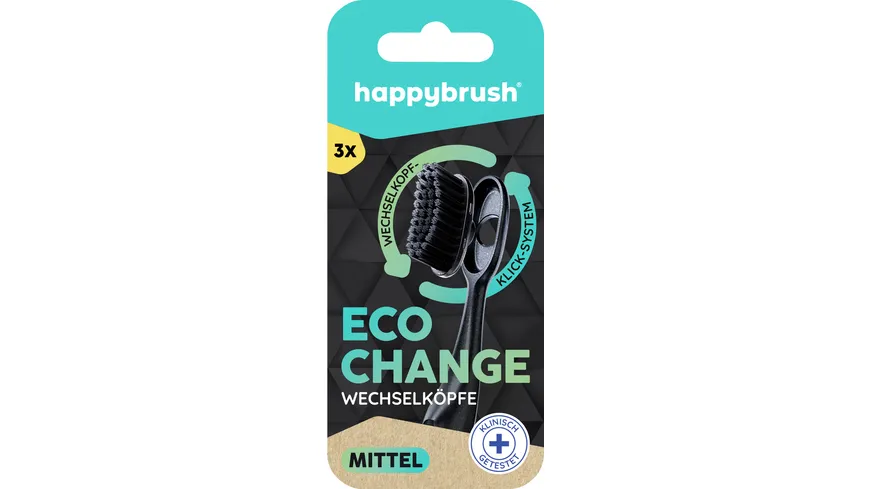 happybrush Wechselbürsten Eco Change mittel 75 ml