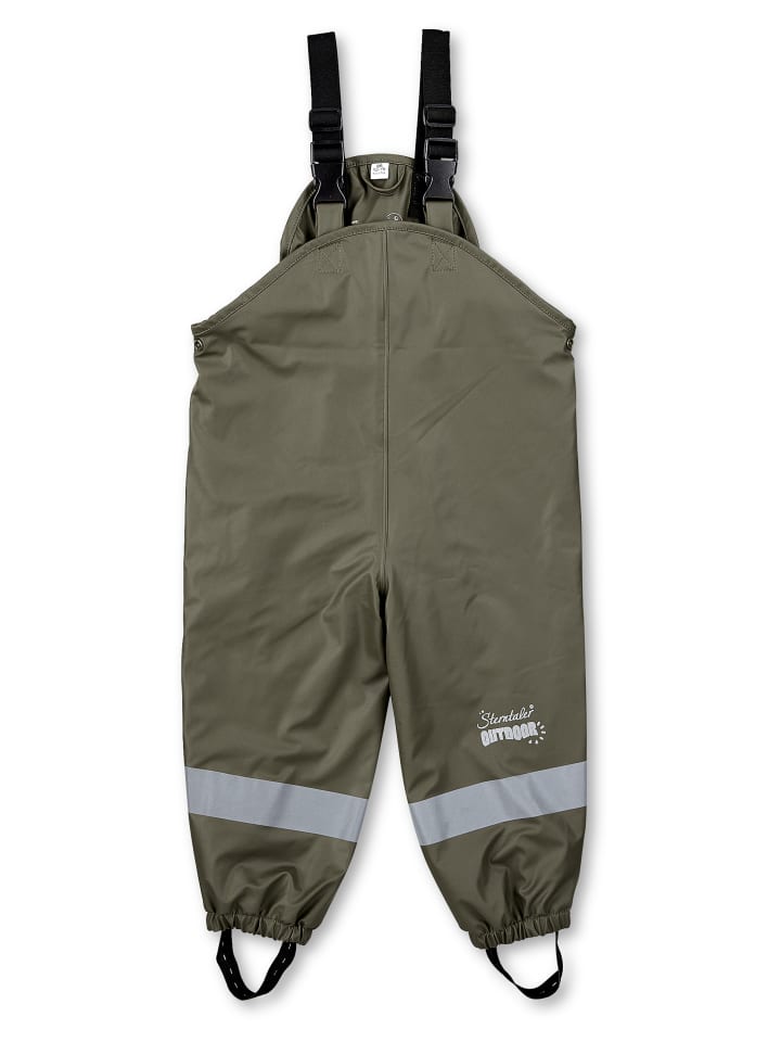 Sterntaler Regenträgerhose gefüttert uni in dunkelgrün günstig kaufen