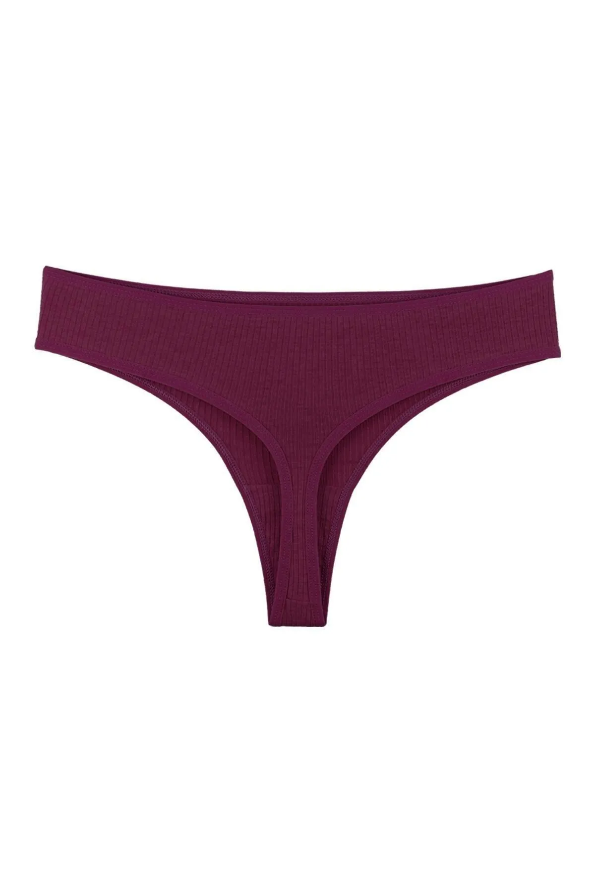 Sensu  Gerippter brasilianischer Tanga für Damen im 7er-Pack