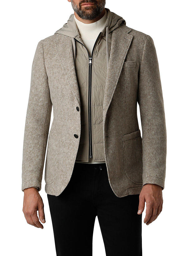 JOOP!, Sakko, Slim Fit, Woll-Fleece, greige