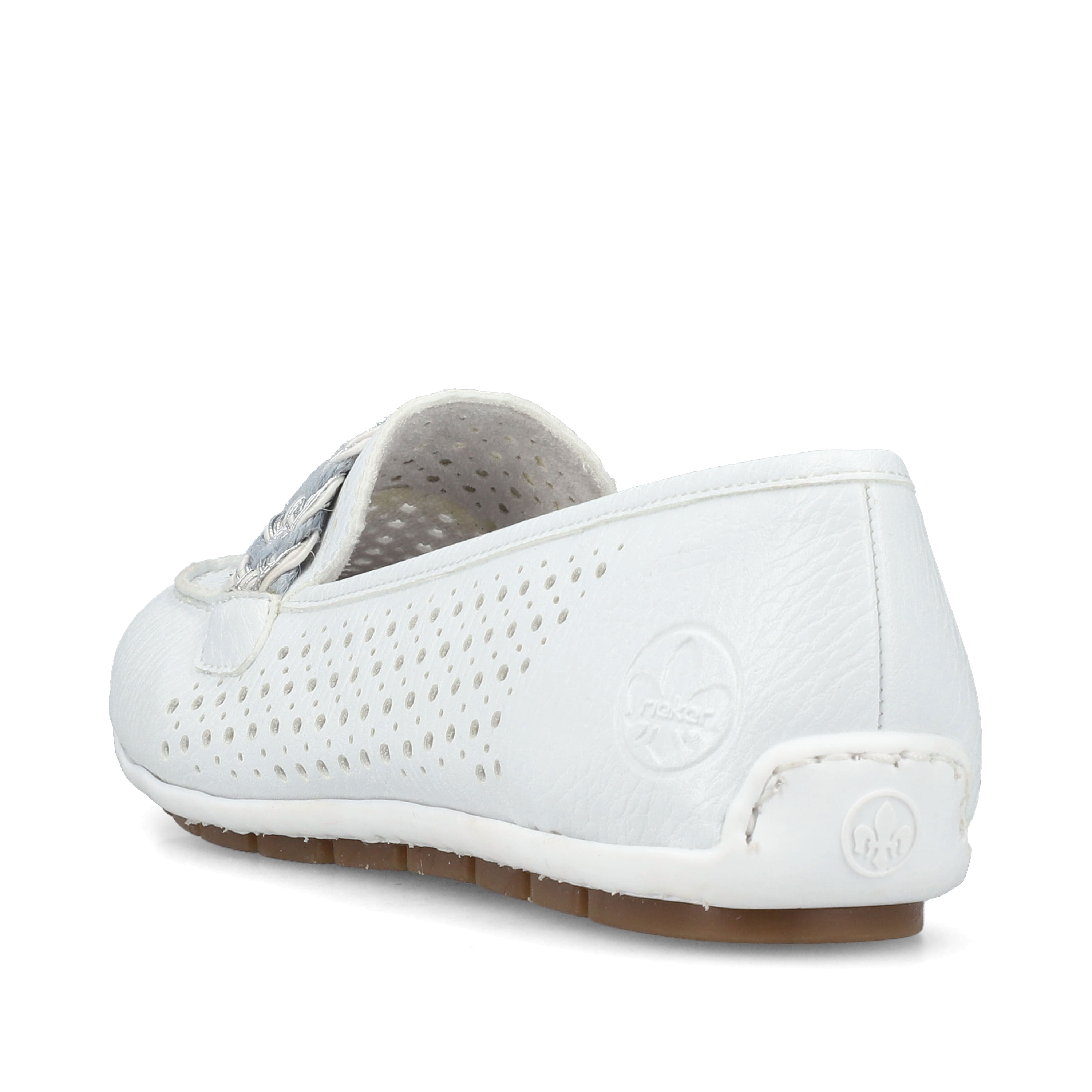 Rieker Damen Loafer reinweiss