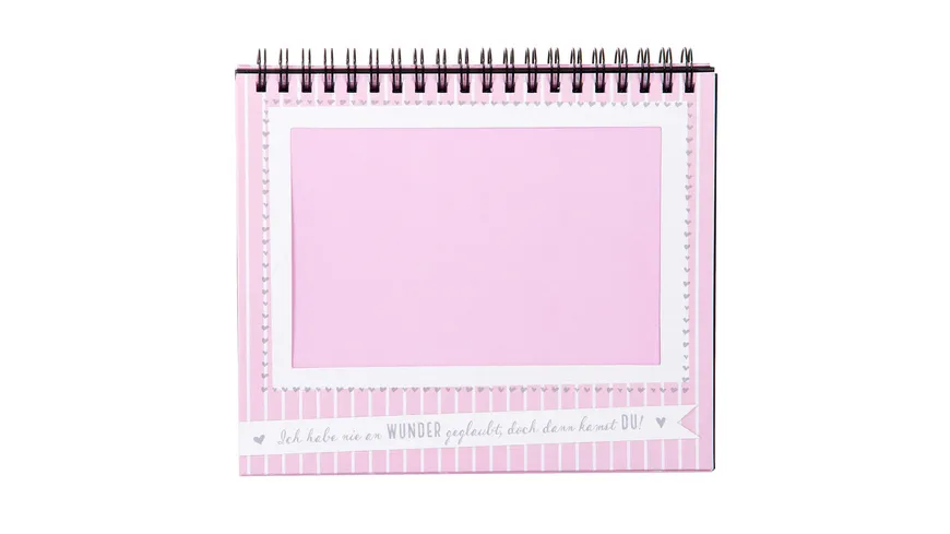 goldbuch Tischaufsteller Sweetheart rosa für 12 Fotos 10x15 cm rosa