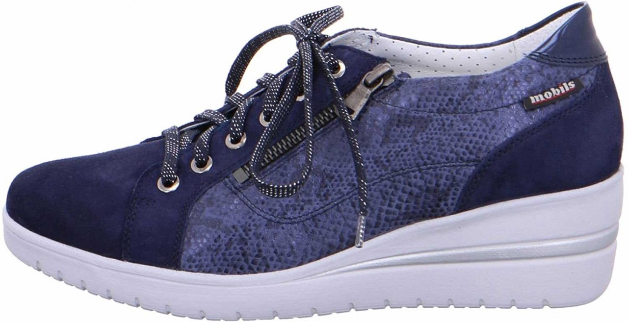 MEPHISTO Komfort Schnürer blau INDIGO