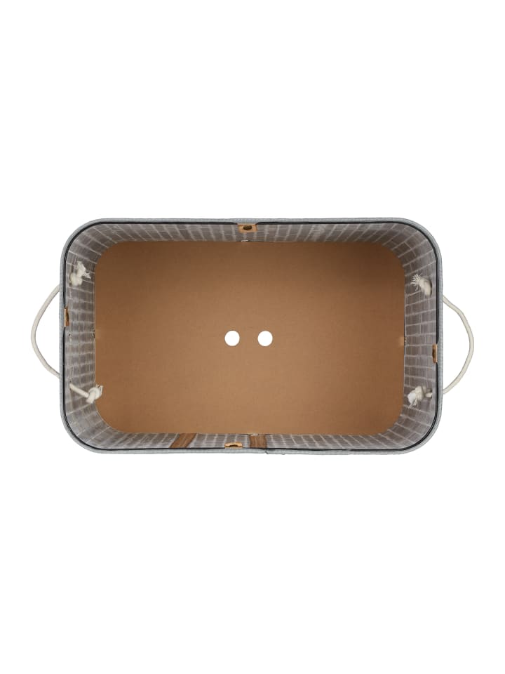 relaxdays Wäschekorb in Grau - (B)55 x (H)63 x (T)35 cm günstig kaufen onesize