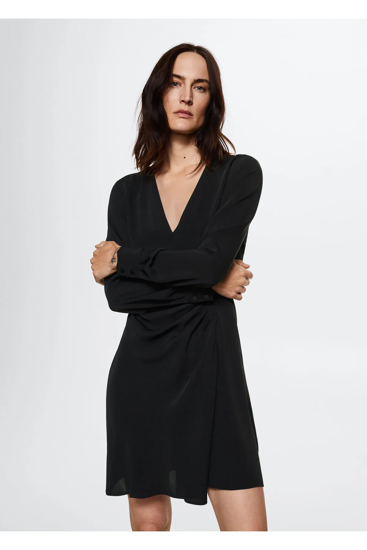 MANGO  Schwarzes Damenkleid 37095927