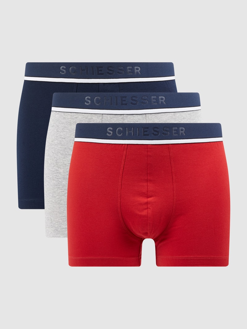Trunks mit Stretch-Anteil im 3er-Pack in rot