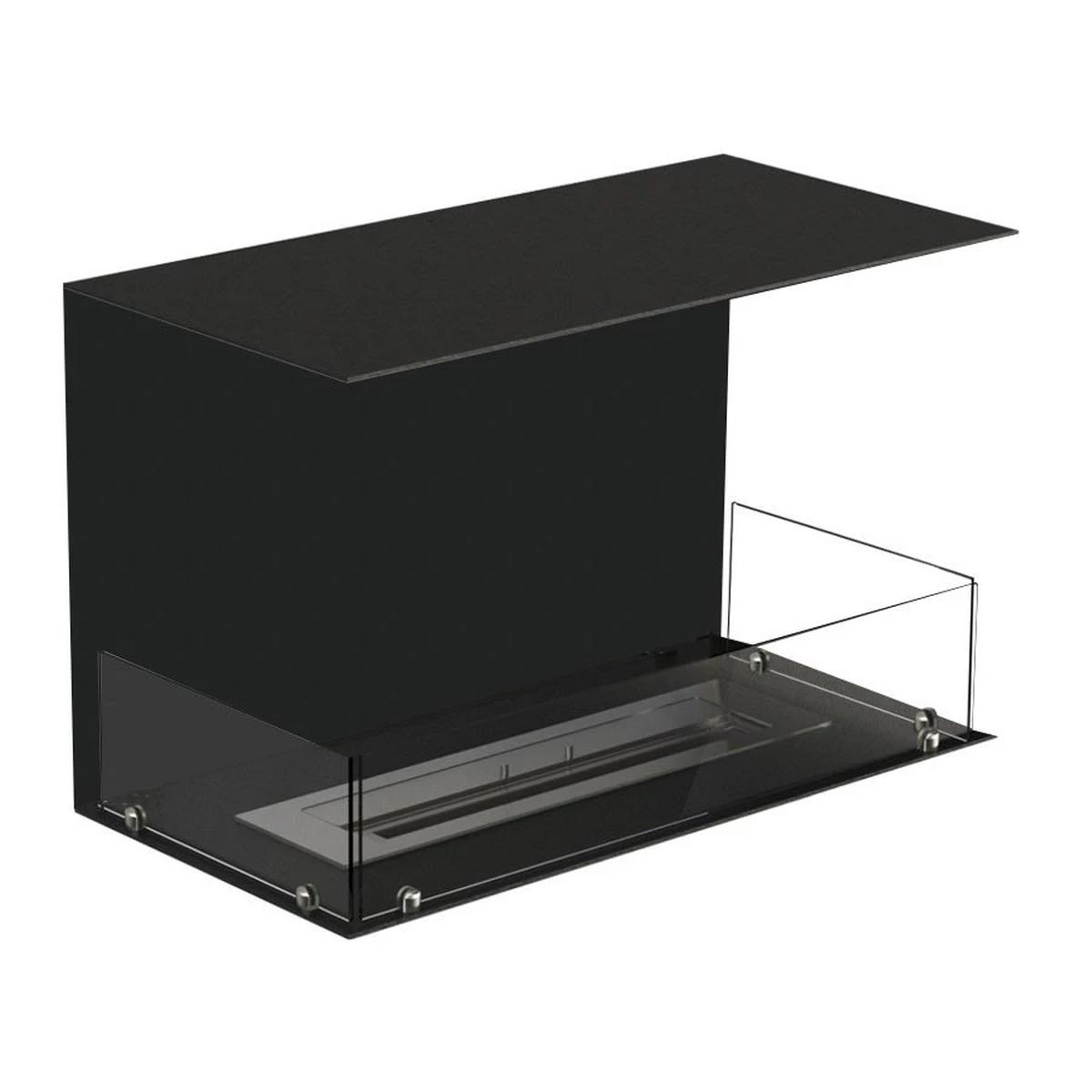 Foco Foco Three 800, dreiseitiger Bioethanol-Kamin zur Wandmontage, manueller oder automatischer Brenner, 3,2 kW