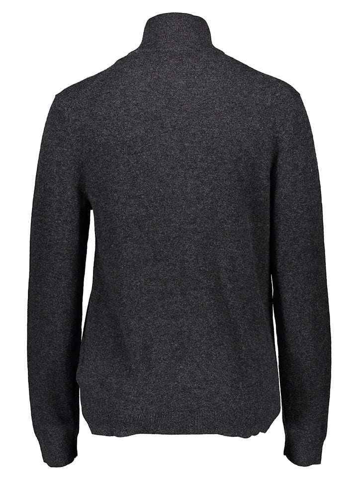 Gant Woll-Cardigan in Anthrazit günstig kaufen